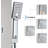 44.8'' Shower Panel with Fixed Shower Head