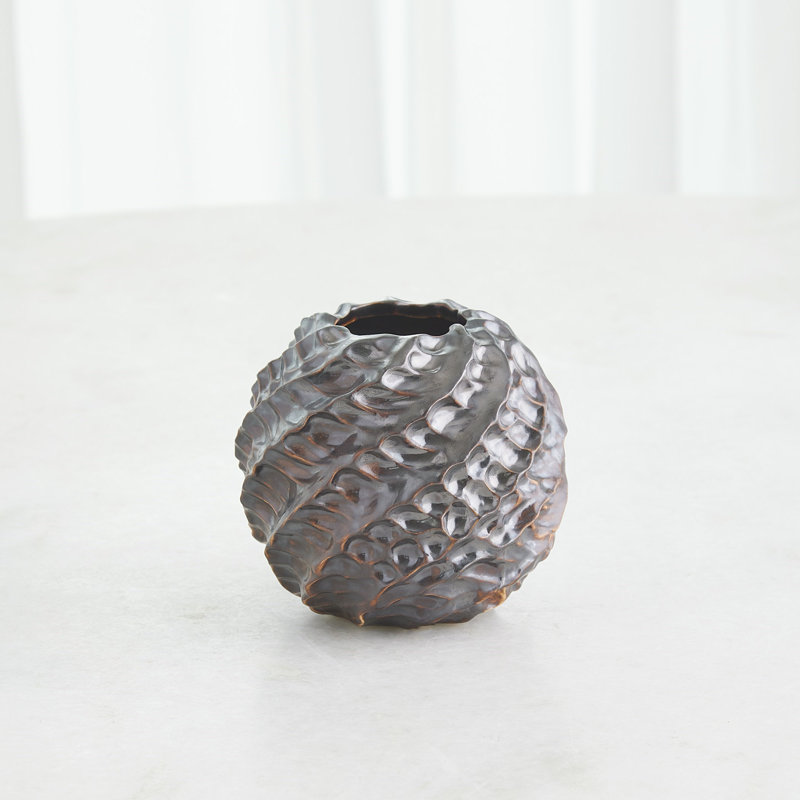 Cadoret Vase, Matte Antique Bronze