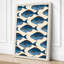School of Fish Coastal - Wrapped Canvas-1465723013-1465723010