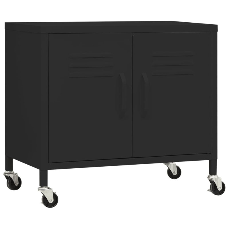 Gazali Storage Cabinet 60x35x56 cm Steel, Black