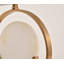 Lampe de table 1 lumière 22 "de hauteur Whittlesey avec une base en pierre d'albâtre blanche