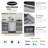 Cosmo 24 in. Top Control Built-In Tall Tub Dishwasher in Fingerprint Resistant Stainless Steel, 45 dBA