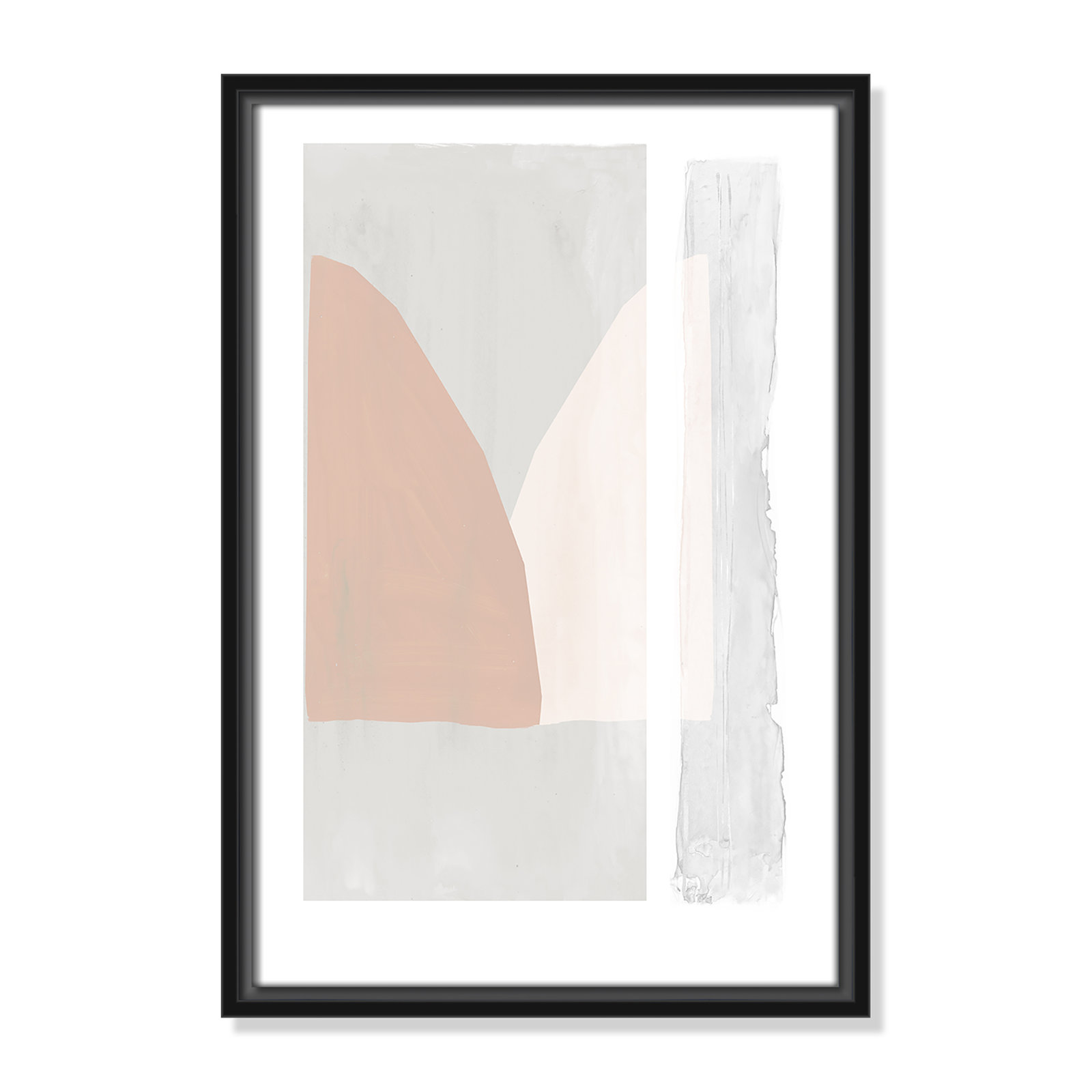 Soft and Light - Painting Print, 19.5" H x 13.5" W x 2" D, Black Framed Canvas
