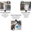 Toilette à bidet intelligente à ouverture / fermeture Los Flexi E5 avec réservoir d'eau intégré, chasse d'eau automatique et capteur de pied, chasse de secours, lavage à l'eau chaude instantanée, siège chauffant, séchoir à air chaud, veilleuse, panneau latéral et télécommande, 1,28 GPF, bol allongé, brut 12 po-126171277