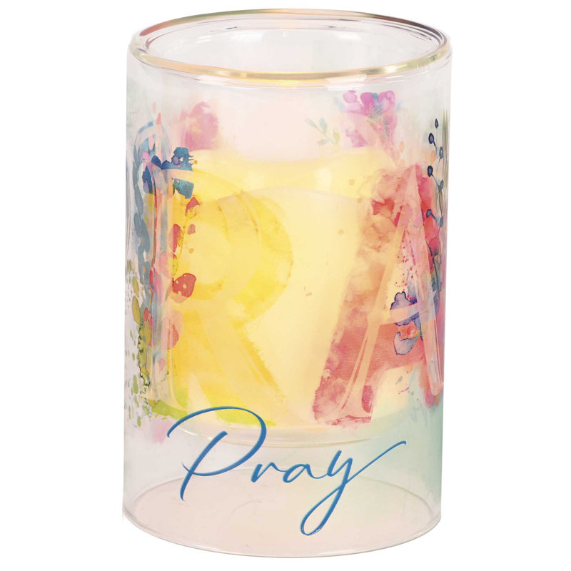 Bougeoir Wait Pray Trust 6In