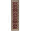 Hand-Knotted High-Quality Red and Cream Runner