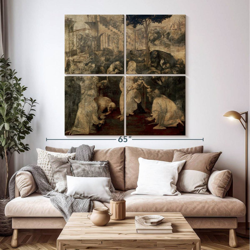 Adella Adoration des mages, H 50 po x l 50 po