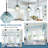 1-Light Hand-Blown Irregular Glass Pendant, Twisted Sphere Kitchen Island Light-983205564