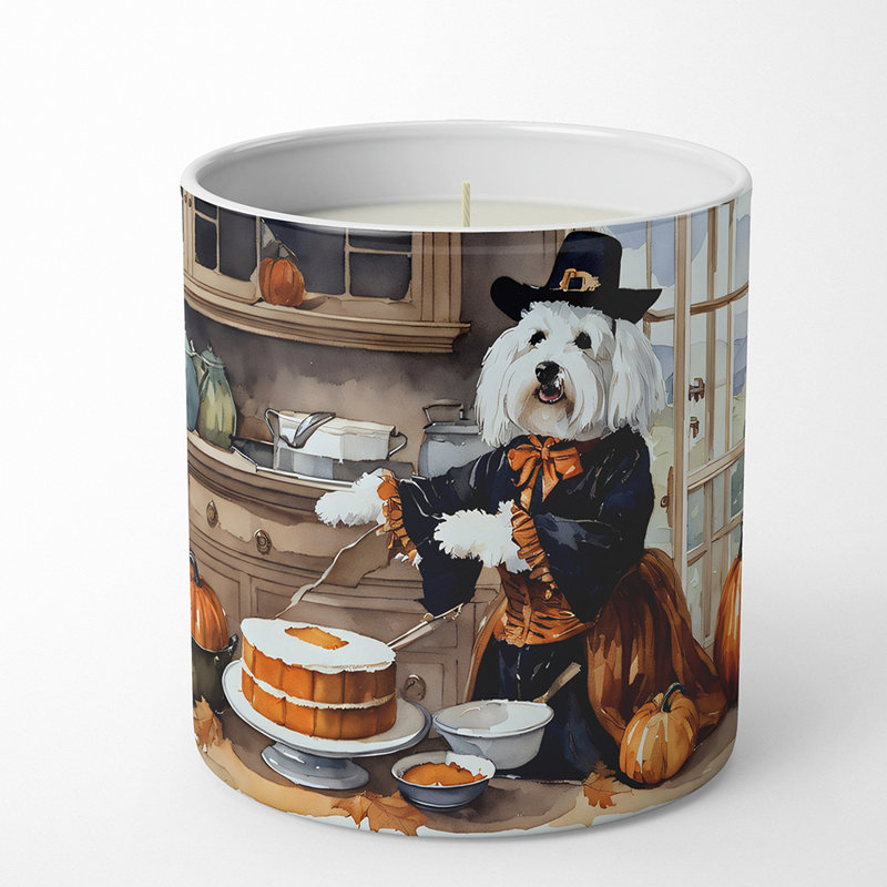 Bougie parfumée Pumpkin Pie avec support en céramique