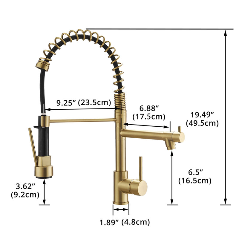AWZTOO Pull Down Kitchen Faucet
