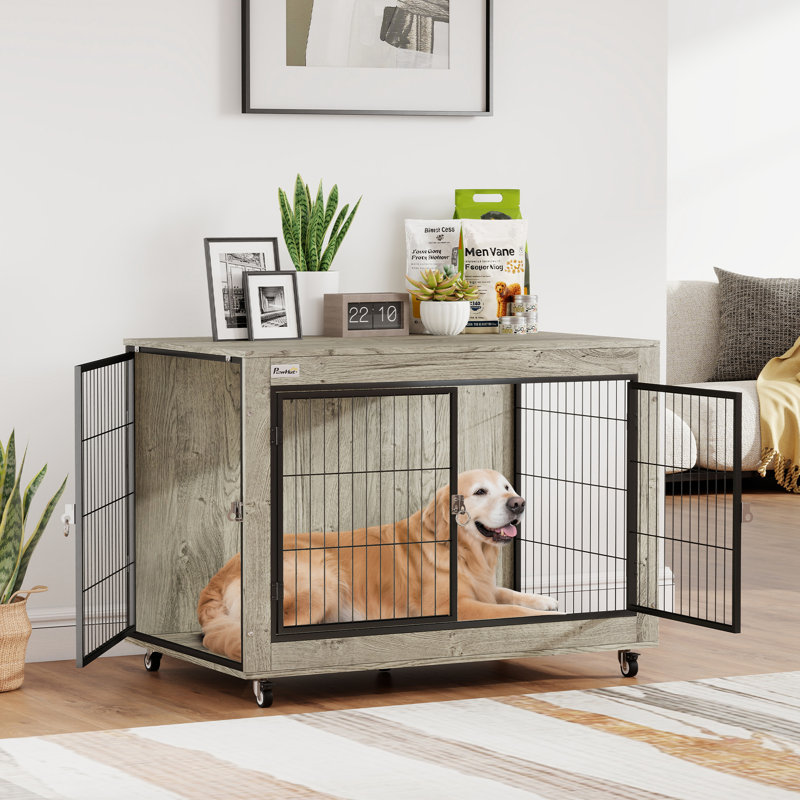 Furniture Style Crate with 3 Doors