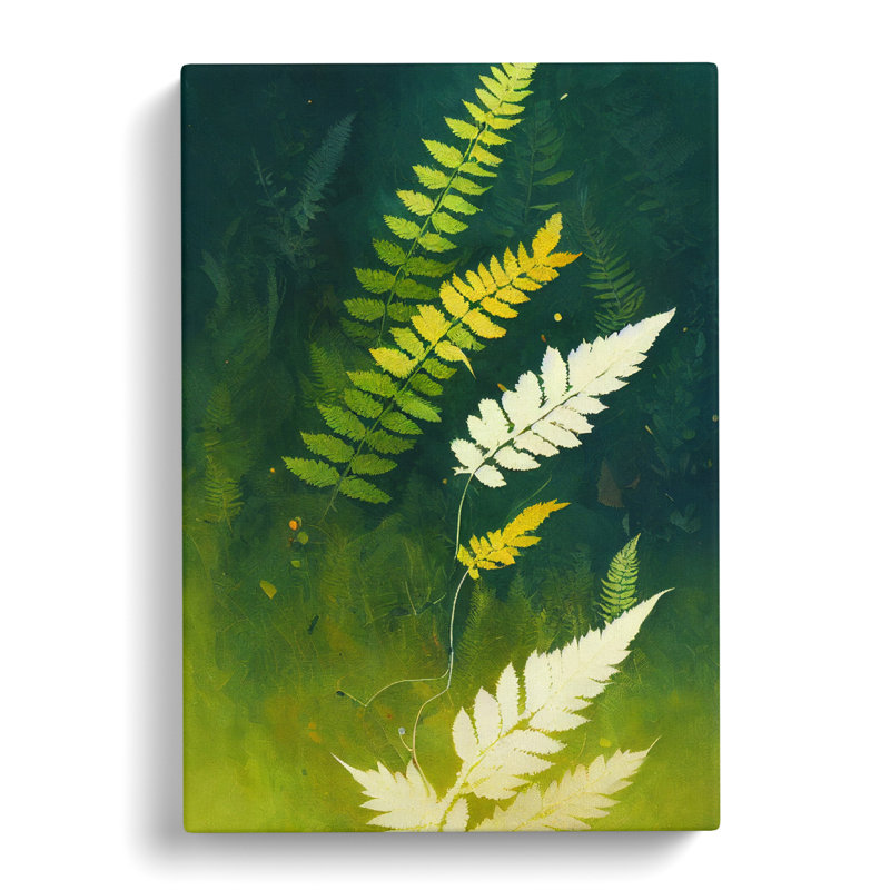 Burin Fern Leaf - Wrapped Canvas, 50cm H x 35cm W x 3cm D