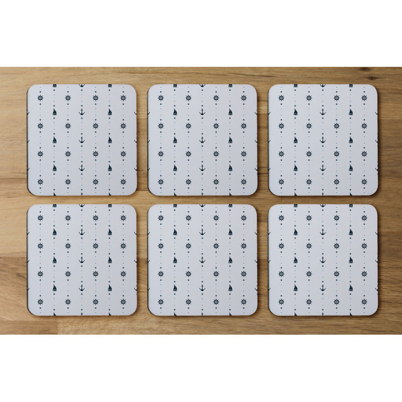 Square 6 Piece Coaster Set