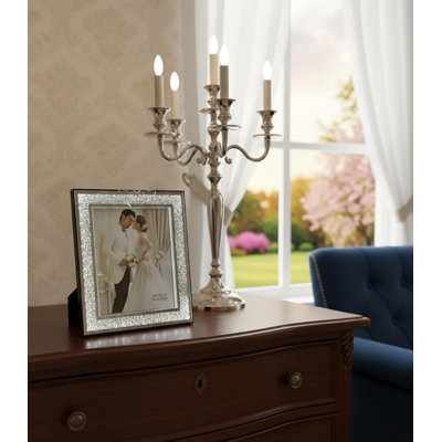 Silver Glass Picture Frame