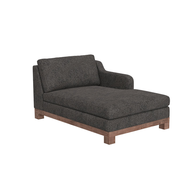 Wooden Frame & Base, Sectional, Iron Grey, Right Hand Facing