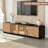 Modern Extendable TV Stand with Adjustable shelves and Open Storage for  TVs up to 90" -117550350