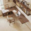 Bureaux en bois massif en L noyer clair-108205536-108205533