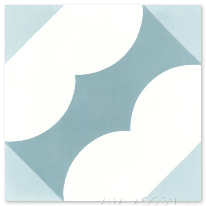Katie 7.87 in. x 7.87 in. Matte Tile, Caribbean