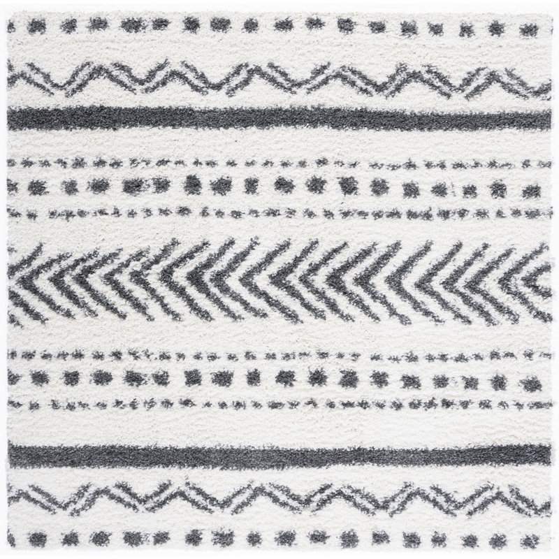 Kanatbek Shag Performance Southwestern Rug, Square 6'7"