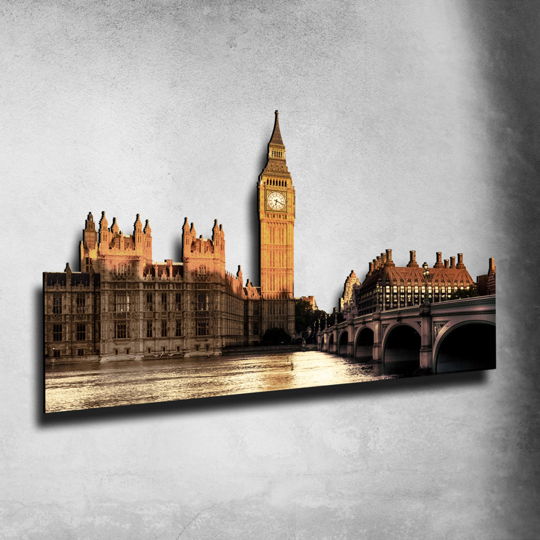 Scultura Skyline - LONDRA 01 Londra 01 - No Frame Print on MDF