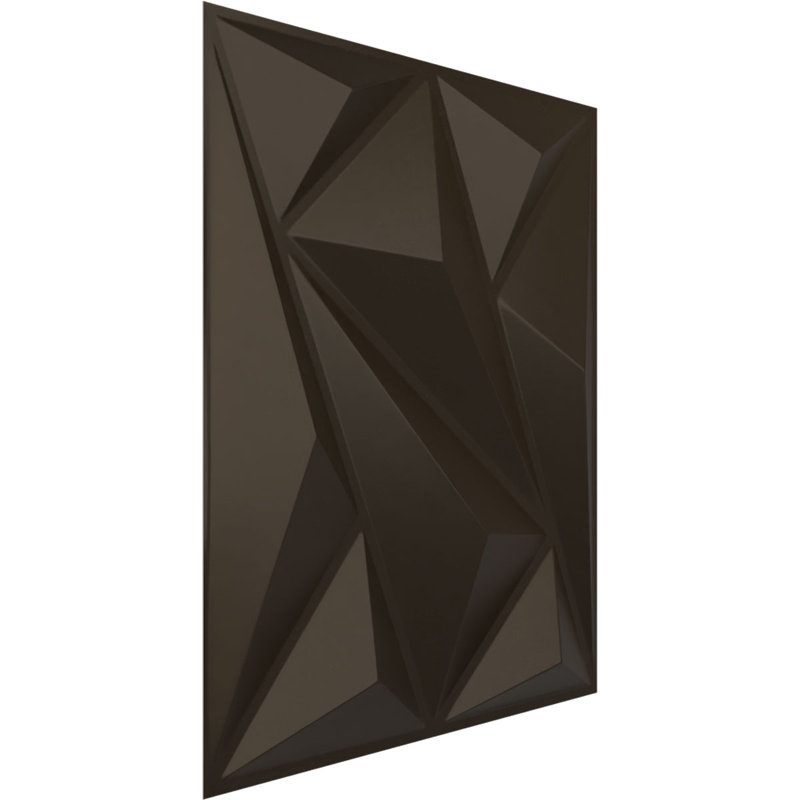 Panneau mural décoratif 3D EnduraWall Marquise l 19 5/8 po x H 19 5/8 po, bronze foncé métallique (couvre 2,67 pieds carrés)