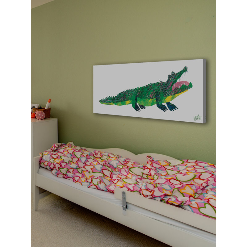 Abc Crocodile - Painting on Canvas, 51cm H x 152cm W