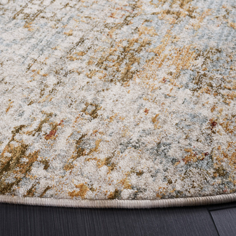 Laraway Performance Abstract Rug, Round 6'7"