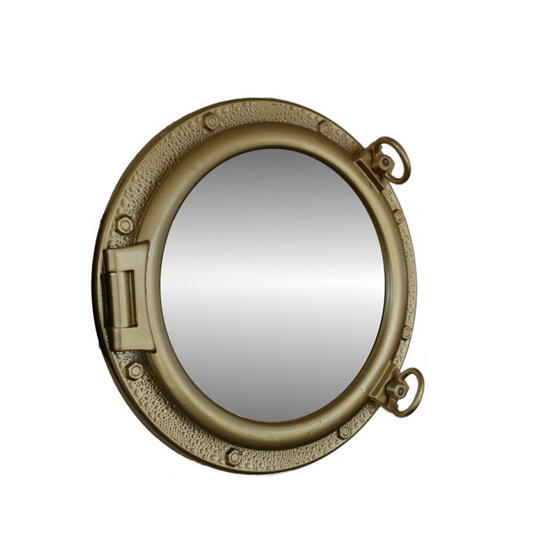 Miroir décoratif Ellert, Or, H 24 po x l 24 po