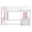 Lit mezzanine en bois avec rangement Playhouse