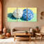 Fleurs d'hortensia sur toile, ensemble de 3 reproductions d'art sur toile-200951798
