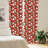 Poinsettia Flower Semi-Sheer Rod Pocket Sliding Panel-45207462