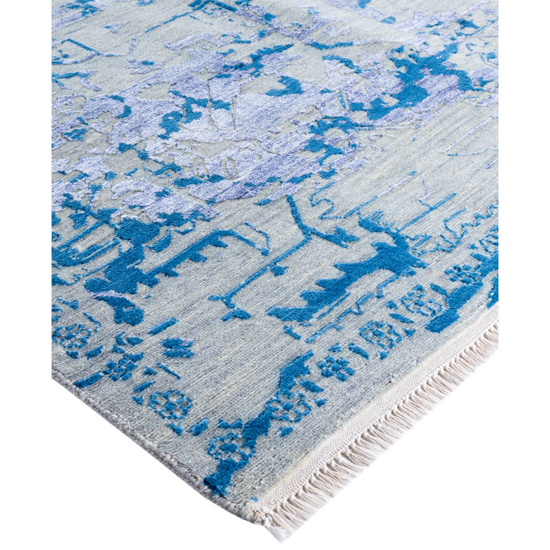 Overdyed One-of-a-Kind 9' x 12'1" Hand Knotted Area Rug