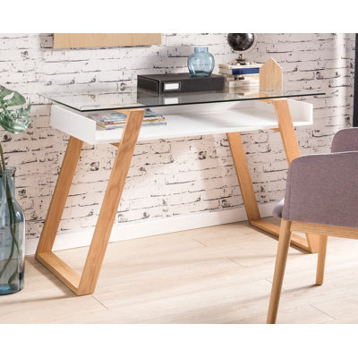 Aiken Glass Top Writing Desk