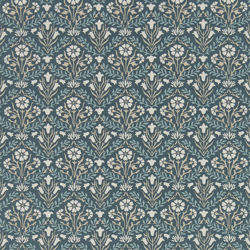 Morris Bellflowers 10.05m x 52cm Matte Wallpaper Roll