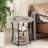 Jalane Tall End Table with 2 USB Ports, 2 Power Outlets, and 3-Tier Storage Shelves-1007466