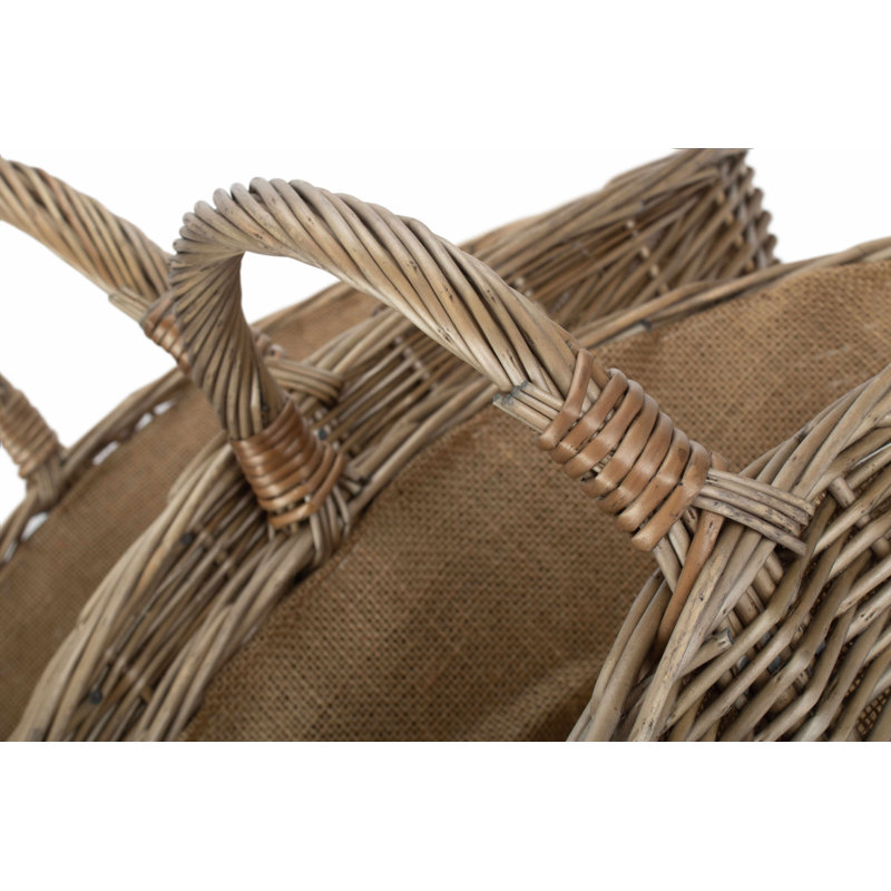 Wicker Harvesting 2 Piece Basket Set