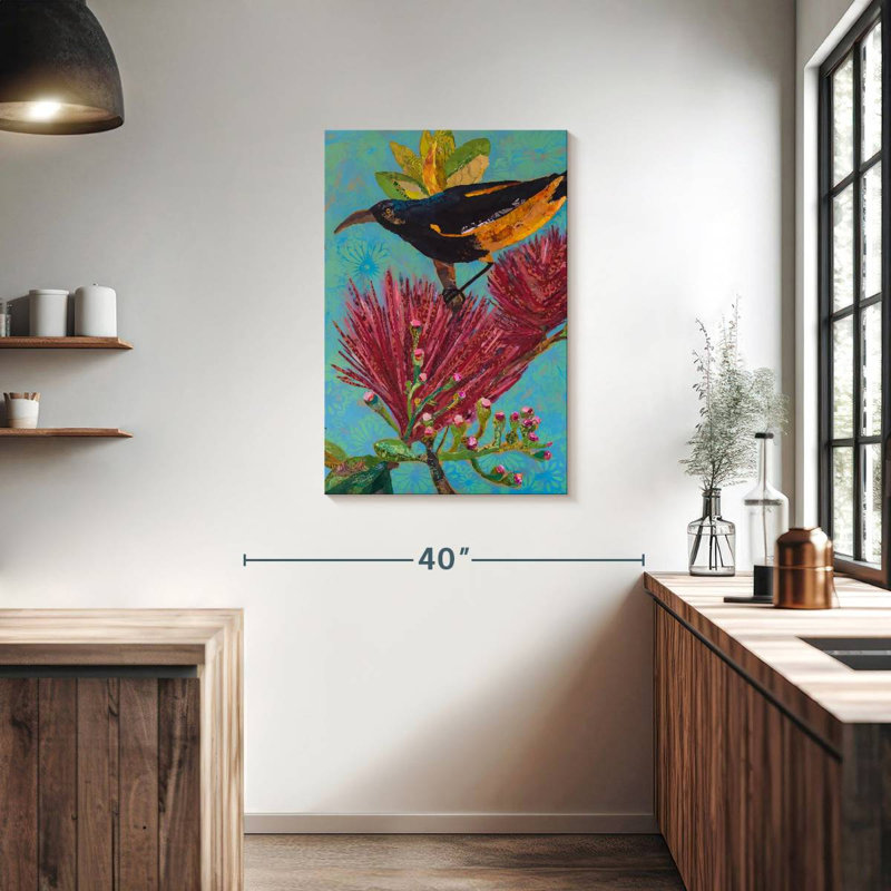 Brampt Hawaiian Bird III, 36" H x 24" W