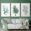Antique Coastal Coral IV, impression sur toile 3 pièces-91887662-91887663