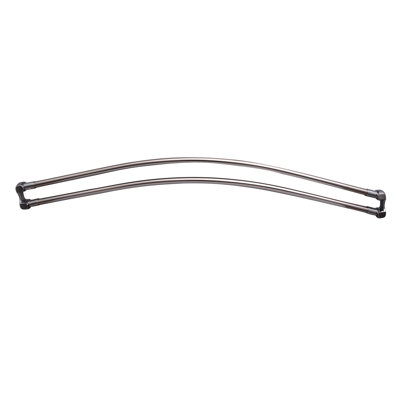 Double tringle à rideau de douche courbée réglable L 36 po