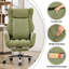 Seaberg Ergonomic PU Leather Office Chair with 3D Kneading Massage, Adjustable Backrest (90°-135°), Folding Armrest, Telescopic Footrest, 360° Swivel & Silent Wheels - Comfort Desk Chair for Work/Gaming/Nap-278122204