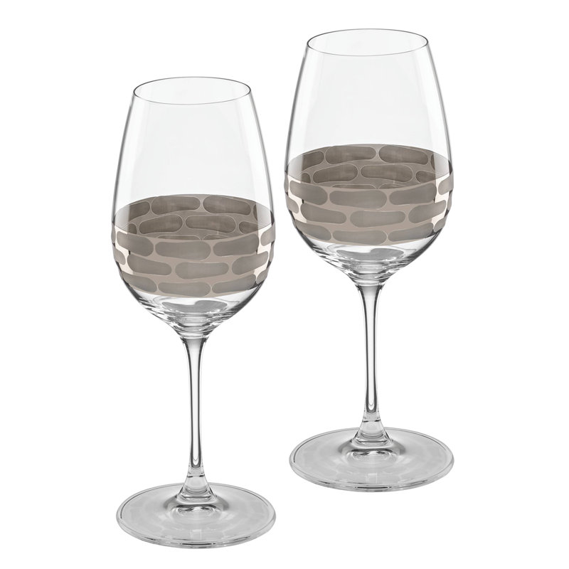 Truro Handmade Wine Glass, Platinum