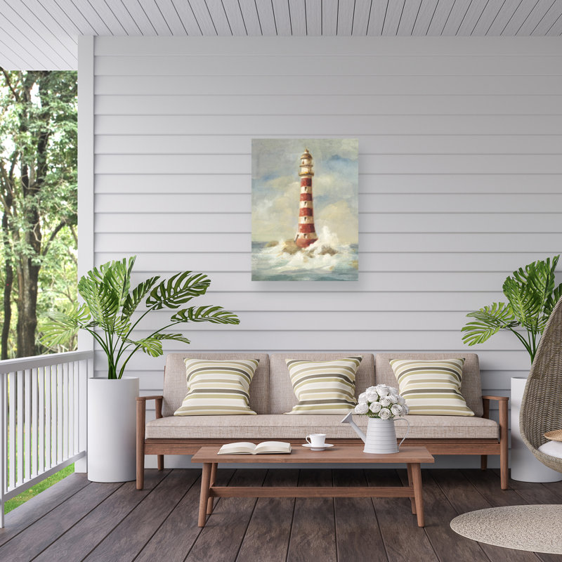 Toile d'extérieur Danhui Nai «Lighthouse II», H 32 po x l 24 po x P 1,5 po