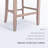 Upholstered Counter Stool with Solid Wood Frame-724752136-724752138