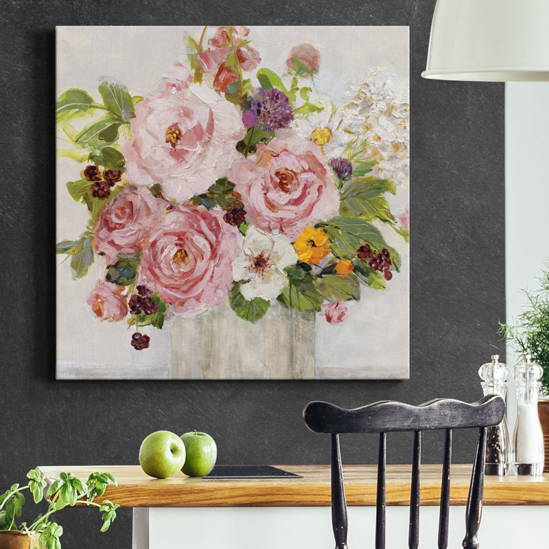 «Becoming Blush I», reproduction d'art sur toile tendue, H 32 po x l 32 po x P 1 po