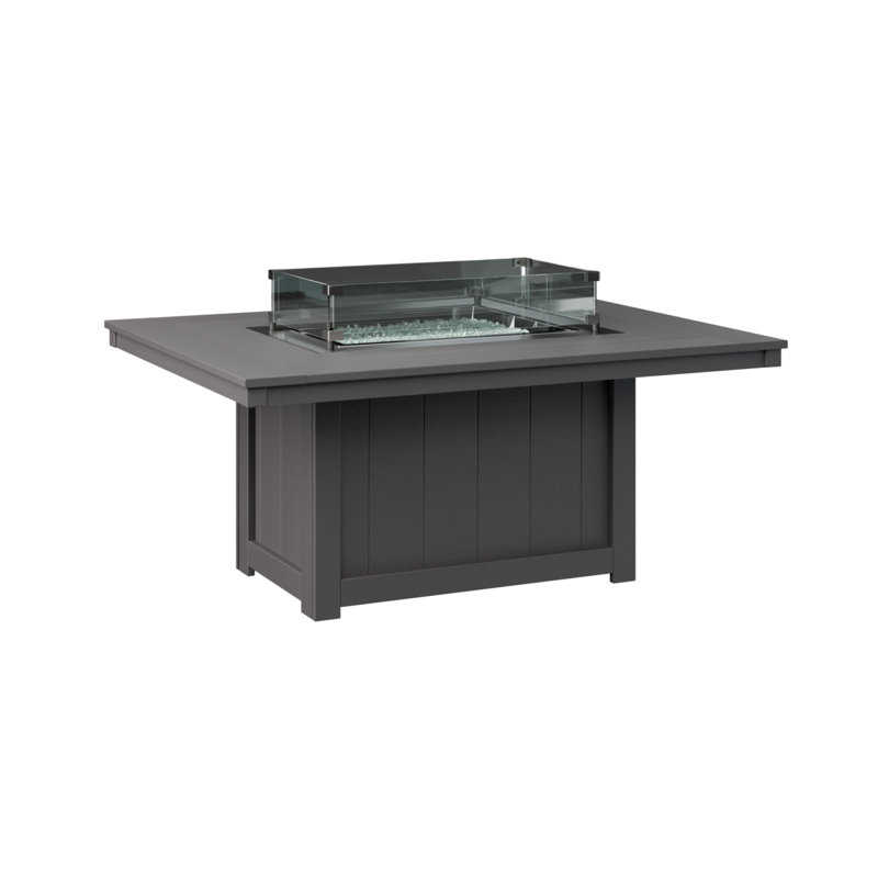 Foyer de table rectangulaire Berlin Gardens Donoma, Gris fumée