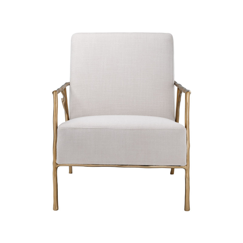 Antico Armchair, Panama Natural, Gold
