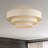 Bellingham 5 Light Antique Gold Leaf Extra Large Semi-Flush