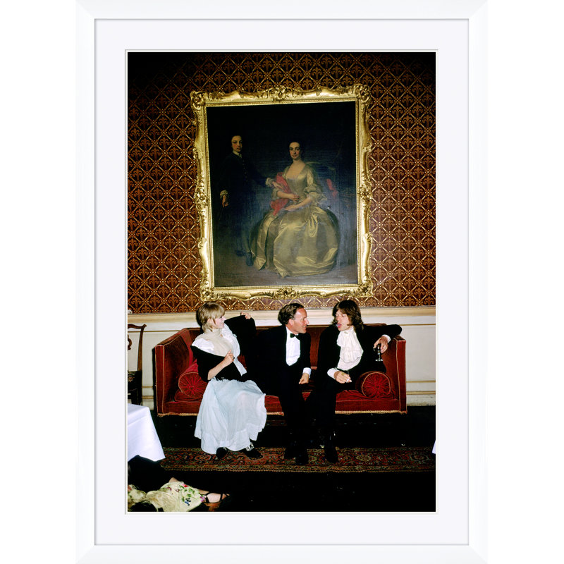 Pop And Society Print by Slim Aarons, 59.5" H x 43.5" W x 1.5" D, White Single Picture Framed