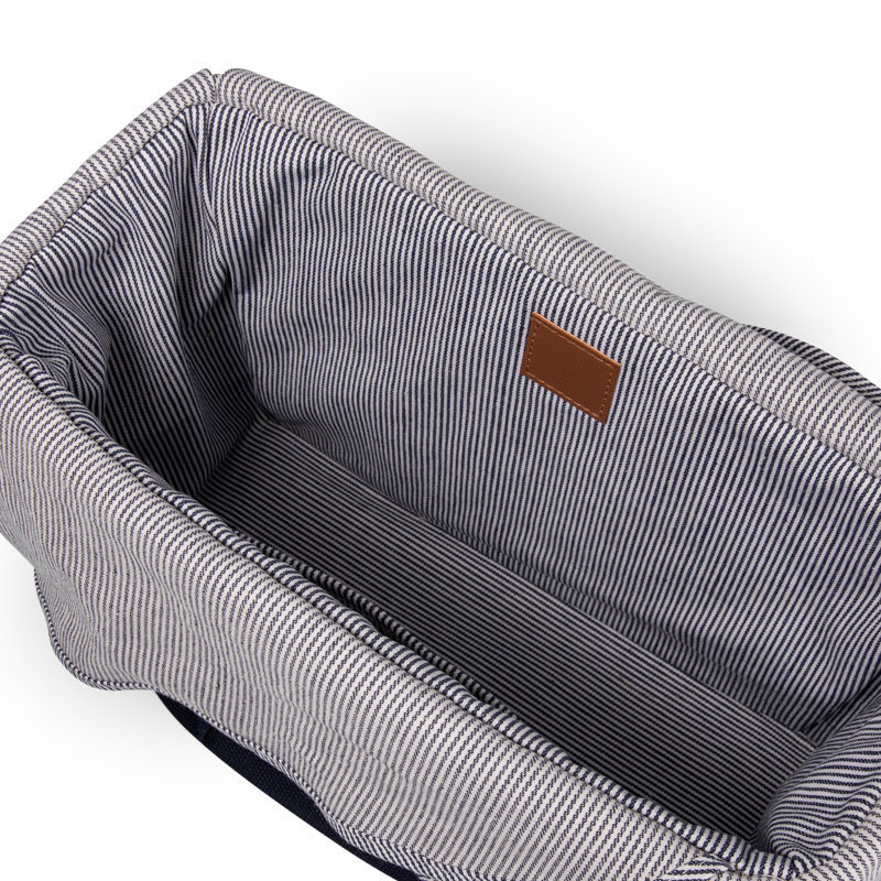 Sac fourre-tout à panier pique-nique parisien, Grey/Black