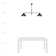 Kiwan 2 - Light Cone Chandelier with Accents